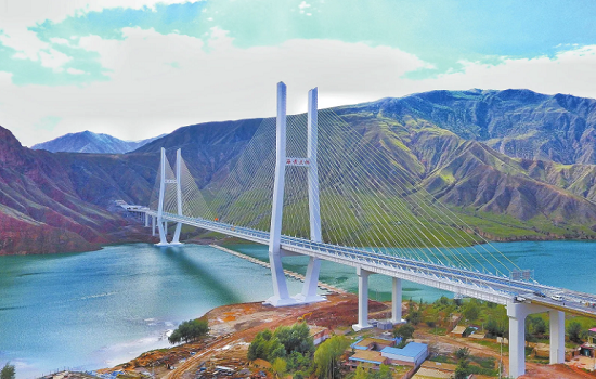 “舞鋼”板助力青海哇加灘黃河大橋